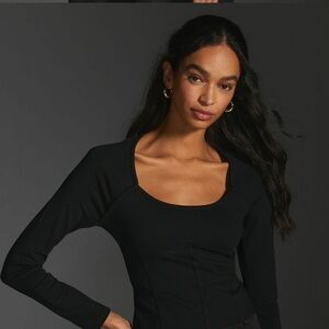 Anthro Black Long Sleeve Women's Tee